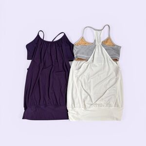 🇨🇦 🍋 (EUC) Lululemon Women's Purple and White Tops 🍋